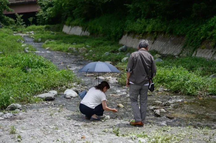 自然を感じ、古き良き暮らしを感じられる里山エリア